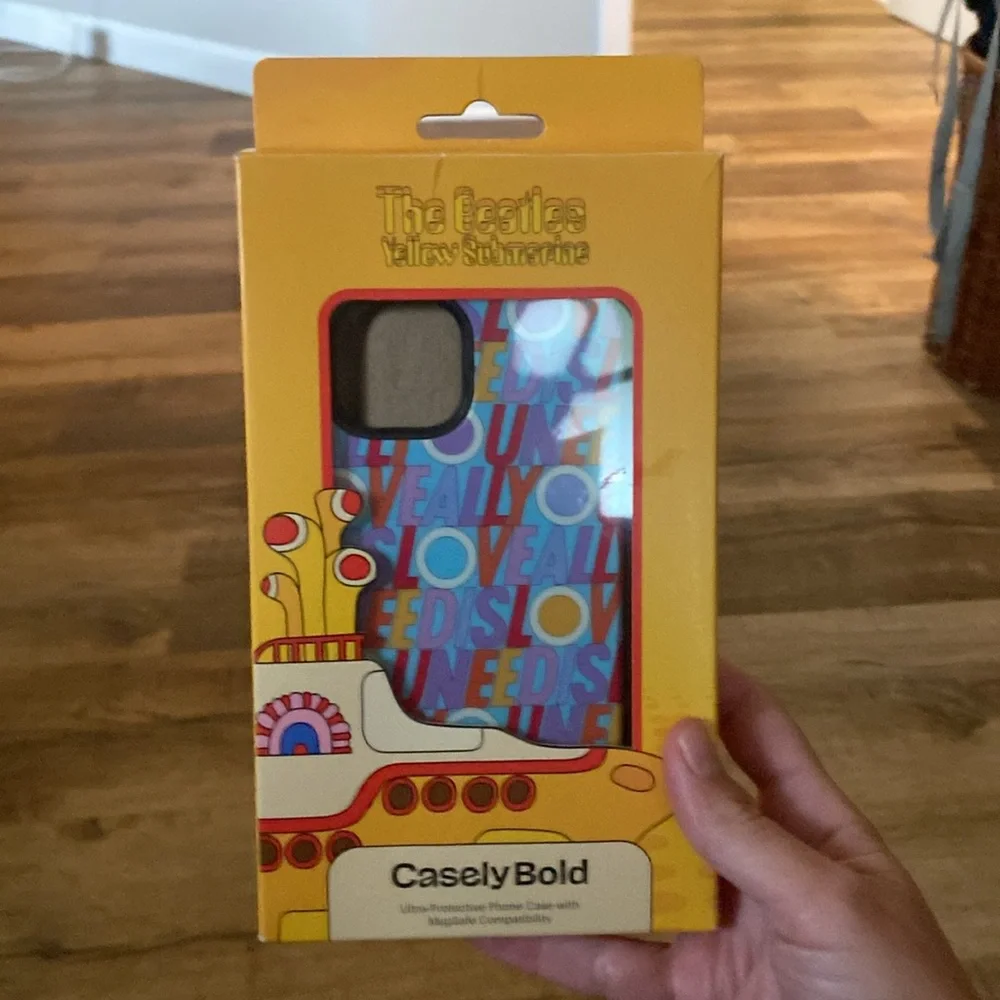 Casely Bold Beatles All You Need is Love Phone Case IPhone 13 or 14 Case - Picture 3 of 3